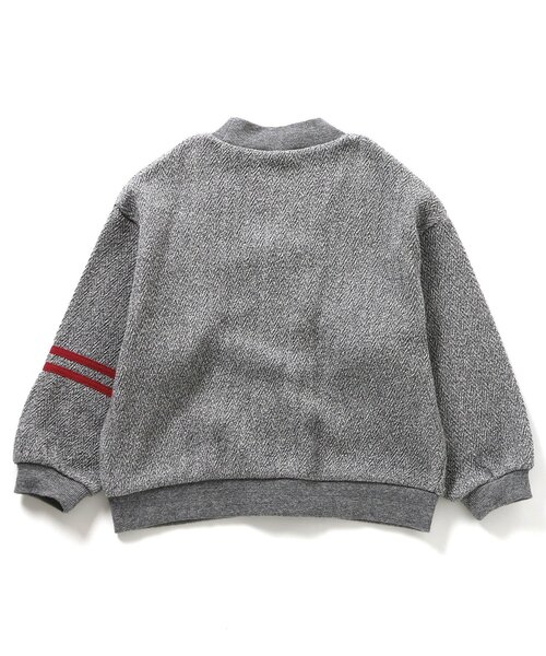 BREEZE(ブリーズ)の「レタードワッペンカーディガン(カーディガン/ボレロ・キッズ・アイボリー/グレー・90/100/120/140)」の3枚目の写真