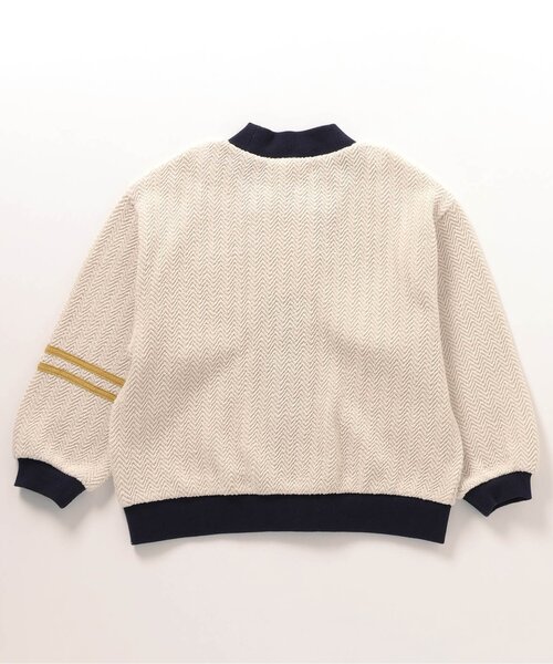 BREEZE(ブリーズ)の「レタードワッペンカーディガン(カーディガン/ボレロ・キッズ・アイボリー/グレー・90/100/120/140)」の6枚目の写真
