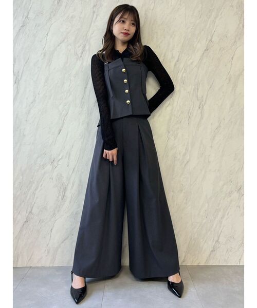 dazzlin（ダズリン）の「ベアキャミビスチェ（キャミソール・レディース・チャコールグレー/キャメル・FREE）」の16枚目の写真