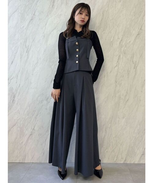 dazzlin（ダズリン）の「ベアキャミビスチェ（キャミソール・レディース・チャコールグレー/キャメル・FREE）」の17枚目の写真