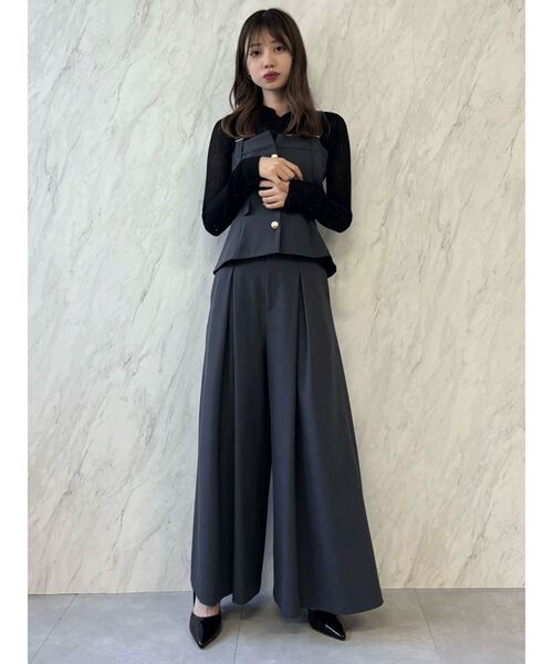 dazzlin（ダズリン）の「ベアキャミビスチェ（キャミソール・レディース・チャコールグレー/キャメル・FREE）」の18枚目の写真