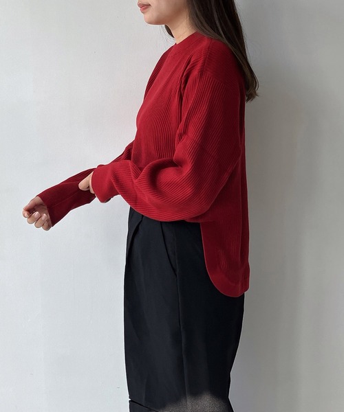 セール】◇もちもちちびリブニットプルオーバー（ニット/セーター