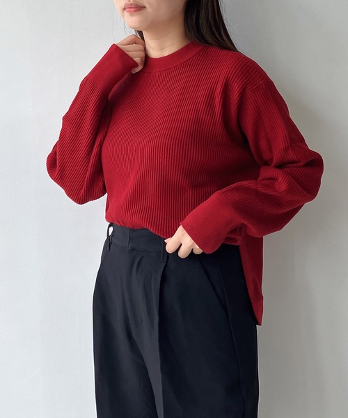 セール】◇もちもちちびリブニットプルオーバー（ニット/セーター