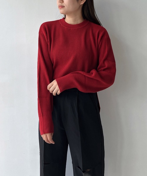 セール】◇もちもちちびリブニットプルオーバー（ニット/セーター