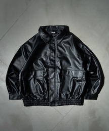 kutir（クティール）の「VINTAGE LIKE ARTIFICIAL GRAIN BLOUSON/ヴィンテージライク合成皮革ブルゾン（ブルゾン・メンズ）」