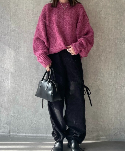 H.TOKYO(エイチトウキョウ)の「H.TOKYO × mimi / サイドリボン カーゴパンツ(カーゴパンツ・レディース・モカ/ブラック/ベージュ・FREE)」の14枚目の写真