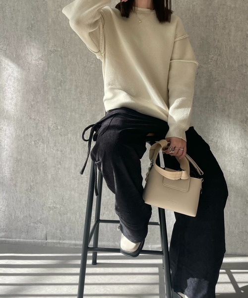 H.TOKYO(エイチトウキョウ)の「H.TOKYO × mimi / サイドリボン カーゴパンツ(カーゴパンツ・レディース・モカ/ブラック/ベージュ・FREE)」の16枚目の写真