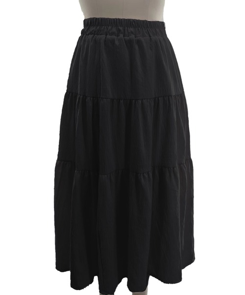 Amulet(アミュレット)の「ティアードロングスカート(スカート・レディース・ブラック・FREE)」の13枚目の写真