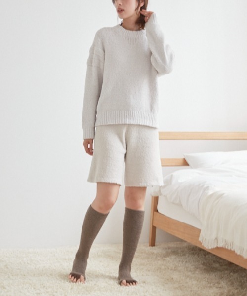 GUNZE（グンゼ）の「UCHI-COLLE/ウチコレ ナイトレッグウェア 着圧ソックス　足指クッション ハイソックス（ソックス/靴下・レディース・ブラウン/チャコールグレー/ライトピンク・23-25）」の4枚目の写真