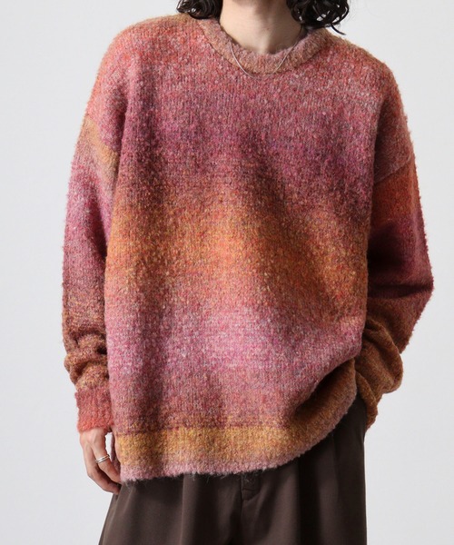 Kastane グラデーションループ ニット ブークレセーター F