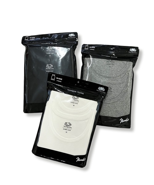 FRUIT OF THE LOOM（フルーツオブザルーム）の「【FRUIT OF THE LOOM/フルーツオブザルーム】FTLxNUMBER(N)INE 2パックタンクトップ（タンクトップ・レディース・ホワイト/ブラック・L/XL/M）」の8枚目の写真