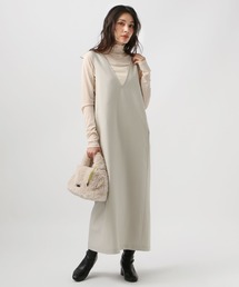 BAYFLOW | Vネックジャンパースカート(ジャンパースカート)