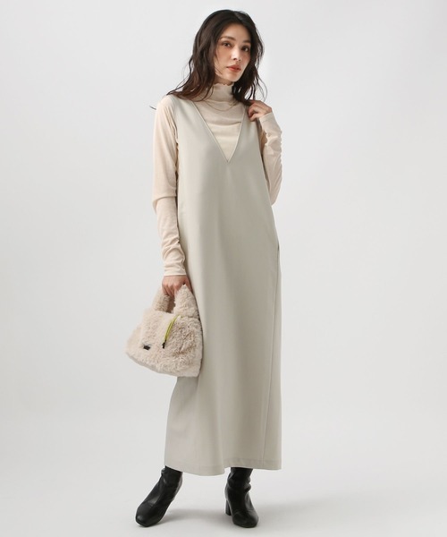 【セール】Vネックジャンパースカート（ジャンパースカート）｜BAYFLOW（ベイフロー）