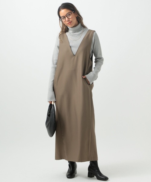 【セール】Vネックジャンパースカート（ジャンパースカート）｜BAYFLOW（ベイフロー）