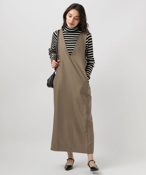 【セール】Vネックジャンパースカート（ジャンパースカート）｜BAYFLOW（ベイフロー）