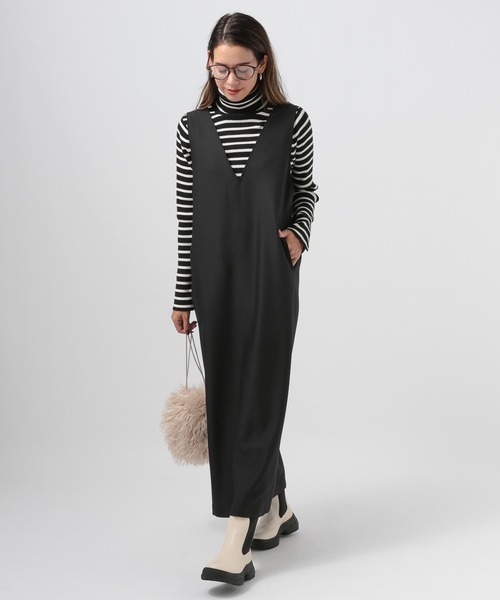 【セール】Vネックジャンパースカート（ジャンパースカート）｜BAYFLOW（ベイフロー）