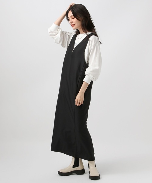 【セール】Vネックジャンパースカート（ジャンパースカート）｜BAYFLOW（ベイフロー）