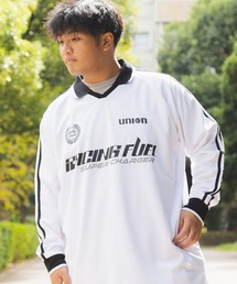 SAKAZEN（サカゼン）の「UNION76 (ユニオンナナロク) プリント Vネック 長袖 ゲームシャツ 42230705（シャツ/ブラウス）」