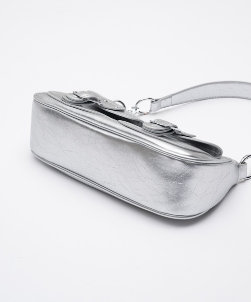 17HR（セブンティーンアワーズ）の「2wayダブルポケットバッグ（ショルダーバッグ・レディース・シルバー/ブラック/ブラウン・FREE）」の14枚目の写真