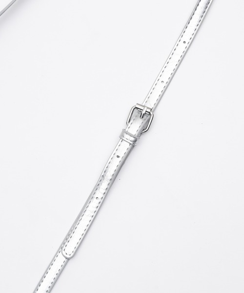 17HR（セブンティーンアワーズ）の「2wayダブルポケットバッグ（ショルダーバッグ・レディース・シルバー/ブラック/ブラウン・FREE）」の19枚目の写真