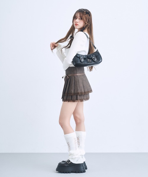 17HR（セブンティーンアワーズ）の「2wayダブルポケットバッグ（ショルダーバッグ・レディース・シルバー/ブラック/ブラウン・FREE）」の7枚目の写真