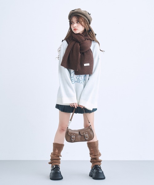 17HR（セブンティーンアワーズ）の「2wayダブルポケットバッグ（ショルダーバッグ・レディース・シルバー/ブラック/ブラウン・FREE）」の5枚目の写真