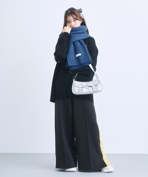 17HR（セブンティーンアワーズ）の「2wayダブルポケットバッグ（ショルダーバッグ・レディース・シルバー/ブラック/ブラウン・FREE）」の6枚目の写真