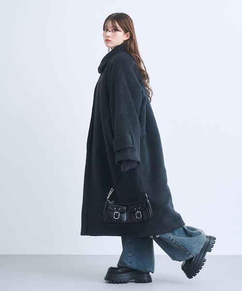 17HR（セブンティーンアワーズ）の「2wayダブルポケットバッグ（ショルダーバッグ・レディース・シルバー/ブラック/ブラウン・FREE）」の10枚目の写真