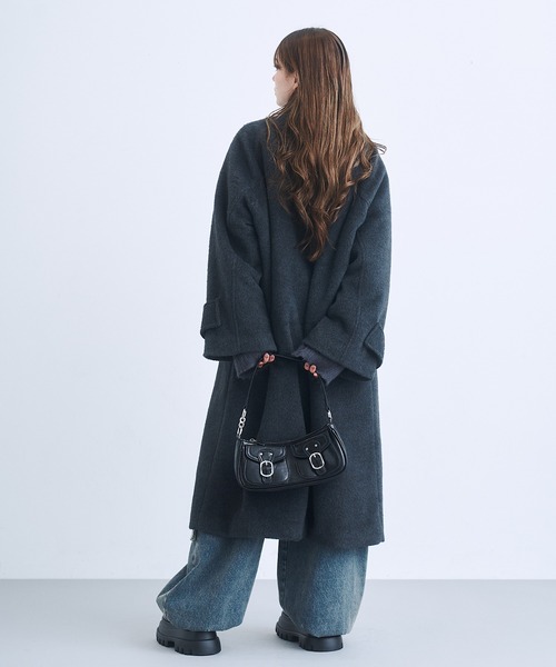 17HR（セブンティーンアワーズ）の「2wayダブルポケットバッグ（ショルダーバッグ・レディース・シルバー/ブラック/ブラウン・FREE）」の11枚目の写真