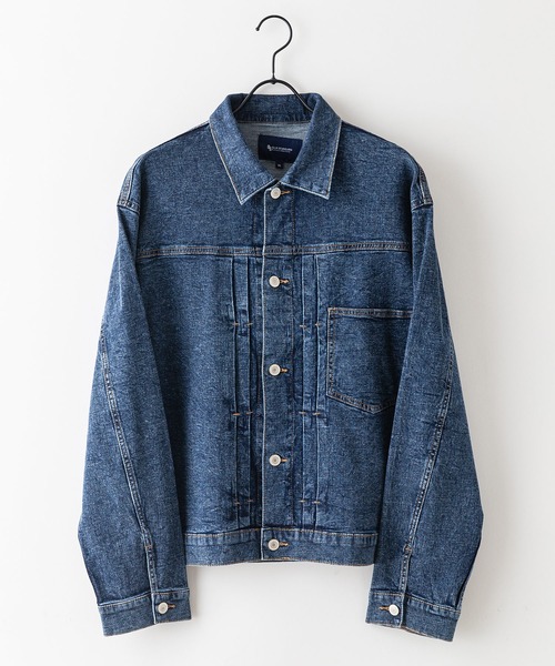 【BLUE STANDARD/ブルースタンダード】ストレッチ 軽量 スラブデニム Gジャン デニムジャケット（デニムジャケット）｜Blue Standard （ブルースタンダード）