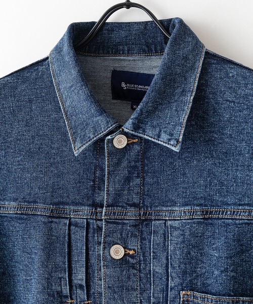 【BLUE STANDARD/ブルースタンダード】ストレッチ 軽量 スラブデニム Gジャン デニムジャケット（デニムジャケット）｜Blue Standard （ブルースタンダード）