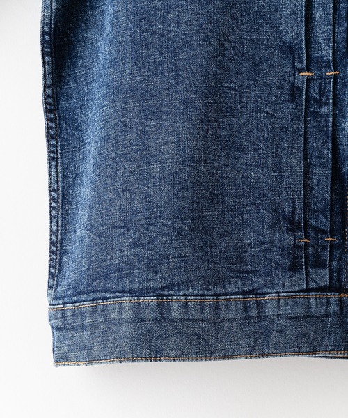 【BLUE STANDARD/ブルースタンダード】ストレッチ 軽量 スラブデニム Gジャン デニムジャケット（デニムジャケット）｜Blue Standard （ブルースタンダード）