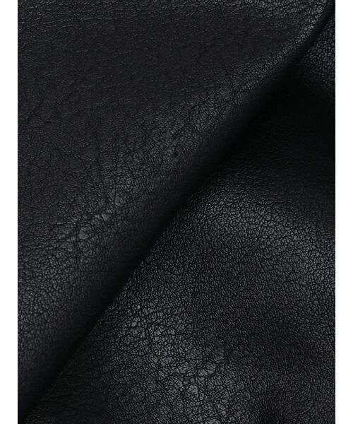 GYDA（ジェイダ）の「レースラインボリュームスリーブフェイクレザージャケット【SETUP着用可】（ブルゾン・レディース・ベージュ/ブラック/オフホワイト・FREE）」の8枚目の写真