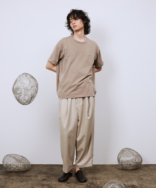 Dulcamara（ドゥルカマラ）の「ピグメントジャージーバルーンT（Tシャツ/カットソー・レディース・ブラック/ベージュ/グリーン・1/2/3）」の14枚目の写真