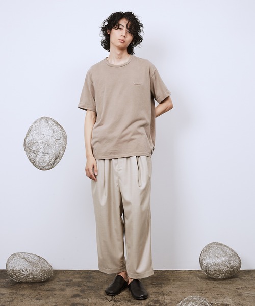 Dulcamara（ドゥルカマラ）の「ピグメントジャージーバルーンT（Tシャツ/カットソー・レディース・ブラック/ベージュ/グリーン・1/2/3）」の15枚目の写真