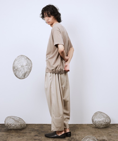 Dulcamara（ドゥルカマラ）の「ピグメントジャージーバルーンT（Tシャツ/カットソー・レディース・ブラック/ベージュ/グリーン・1/2/3）」の17枚目の写真