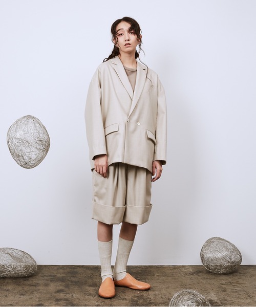 Dulcamara（ドゥルカマラ）の「ピグメントジャージーバルーンT（Tシャツ/カットソー・レディース・ブラック/ベージュ/グリーン・1/2/3）」の21枚目の写真