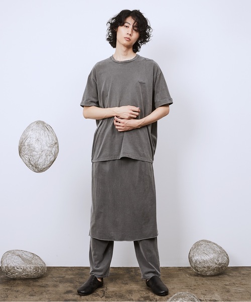 Dulcamara（ドゥルカマラ）の「ピグメントジャージーバルーンT（Tシャツ/カットソー・レディース・ブラック/ベージュ/グリーン・1/2/3）」の9枚目の写真