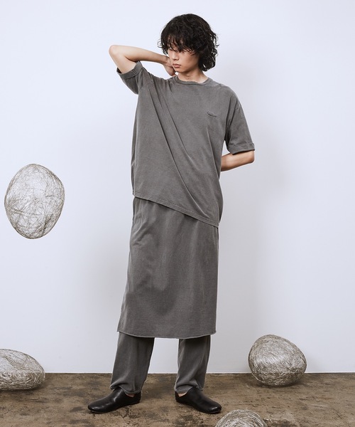 Dulcamara（ドゥルカマラ）の「ピグメントジャージーバルーンT（Tシャツ/カットソー・レディース・ブラック/ベージュ/グリーン・1/2/3）」の11枚目の写真