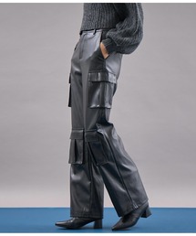 Settimissimo | ITALY フェイクレザー カーゴパンツ(カーゴパンツ)