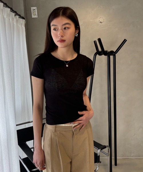 シアーベーシックTシャツ（Tシャツ/カットソー）｜FUULLY