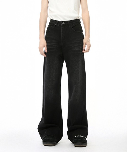 CORPUS TOKYO(コーパス トーキョー)の「オーバーダイセミワイドストレートデニム(デニムパンツ・メンズ・ブルー/ブラック/インディゴブルー・3/2/1/4)」の13枚目の写真