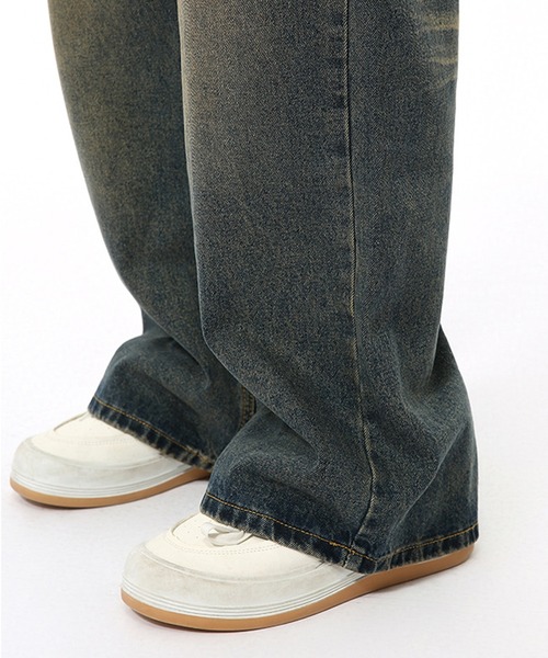 CORPUS TOKYO(コーパス トーキョー)の「オーバーダイセミワイドストレートデニム(デニムパンツ・メンズ・ブルー/ブラック/インディゴブルー・3/2/1/4)」の10枚目の写真