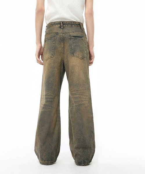 CORPUS TOKYO(コーパス トーキョー)の「オーバーダイセミワイドストレートデニム(デニムパンツ・メンズ・ブルー/ブラック/インディゴブルー・3/2/1/4)」の12枚目の写真