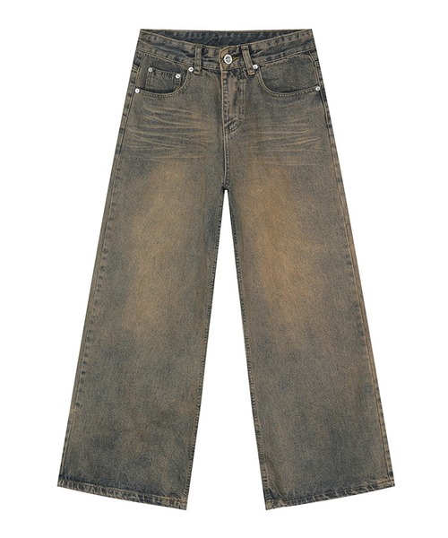 CORPUS TOKYO(コーパス トーキョー)の「オーバーダイセミワイドストレートデニム(デニムパンツ・メンズ・ブルー/ブラック/インディゴブルー・3/2/1/4)」の18枚目の写真