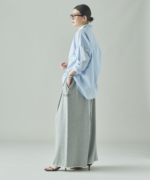 Curensology（カレンソロジー）の「Curensology(カレンソロジー)/＜&RC＞フレンチテリーワイドパンツ（スウェットパンツ・レディース・ホワイト/ネイビー/グレー/キナリ・38/36）」の20枚目の写真