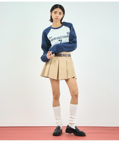 ANAP（アナップ）の「カレッジロゴラグラントップス（Tシャツ/カットソー・レディース・ネイビー/ブラック/カーキ・FREE）」の16枚目の写真