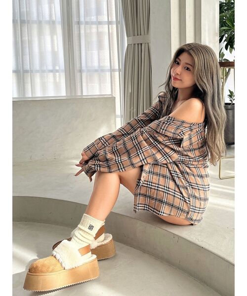 GYDA（ジェイダ）の「GYGY SOX（ソックス/靴下・レディース・ブラック/アイボリー・FREE）」の9枚目の写真