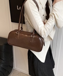 シンプルワイドショルダーバッグ