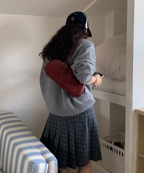 lilful（リルフル）の「シンプルワイドショルダーバッグ（ショルダー